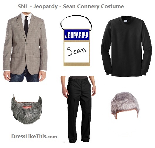 snl - jeopardy - sean connery costum