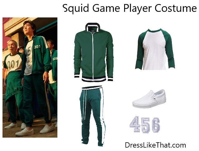 squid game player costume items